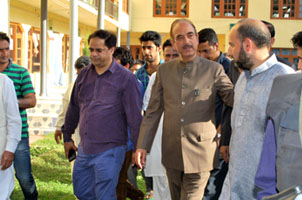 Ghulam Nabi Azad Visit